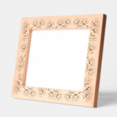 Boho Blume Border Beautiful Geätzte Rahmen (Links)