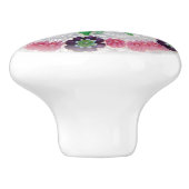 Boho Blume Border Pink Buds Viktorianisch Keramikknauf (Seitenansicht)