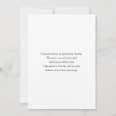 Boho Blume Bouquet im Abschluss Neutrale Farben (Rückseite)