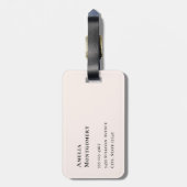 Boho Blume Bouquet und Dreamcatcher Gepäckanhänger (Rückseite vertikal)