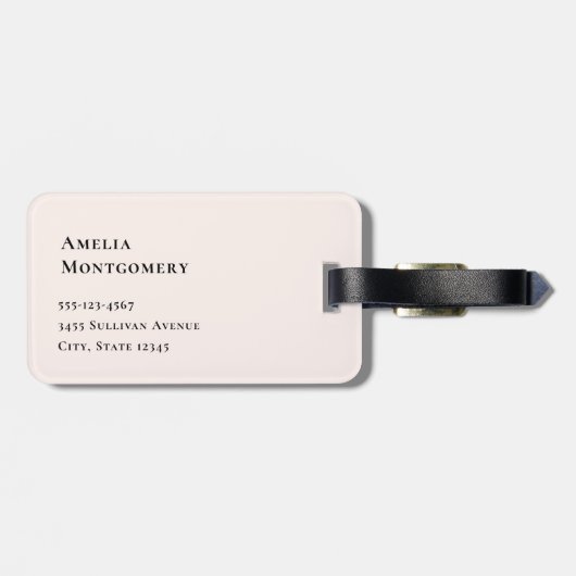 Boho Blume Bouquet und Dreamcatcher Gepäckanhänger (Rückseite horizontal)