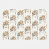 Boho Blume Bouquet und Dreamcatcher Pattern Geschenkpapier Set (Vorderseite 2)