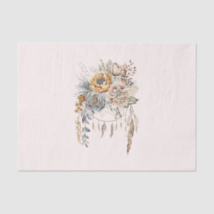 Boho Blume Bouquet und Dreamcatcher Seidenpapier