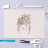 Boho Blume Bouquet und Dreamcatcher Seidenpapier (Handwerk)