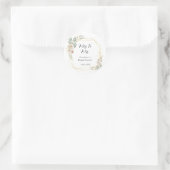 Boho Blume Brautparty Runder Aufkleber (Tasche)