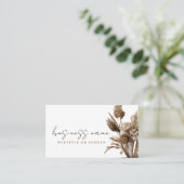 Boho Blume Business Card Visitenkarte (Stehend Vorderseite)
