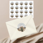 Boho | Blume Cactus | ästhetisch Runder Aufkleber