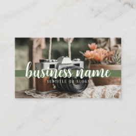 Boho Blume & Camera Business Card Visitenkarte