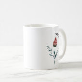 Boho Blume Christlicher Zitat Kaffeetasse (VorderseiteRechts)
