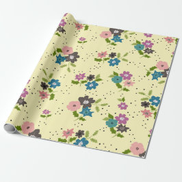 Boho Blume Clusters Wrapping Paper Geschenkpapier