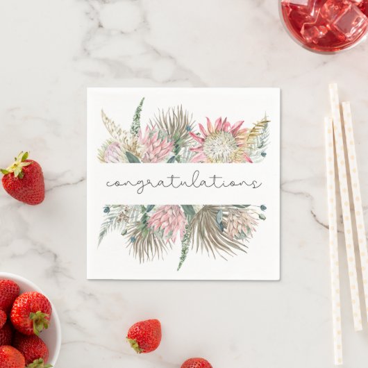 Boho Blume Cocktail Napkins Serviette (Beispiel)