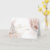 Boho Blume Danke, Card Karte (Gelbe Blume)