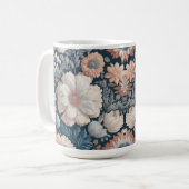 Boho Blume Design 15 oz Classic Tasse (Vorderseite Links)
