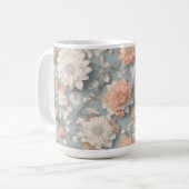 Boho Blume Design 15 oz Classic Tasse (Vorderseite Links)