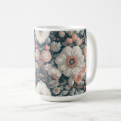 Boho Blume Design 15 oz Classic Tasse (VorderseiteRechts)