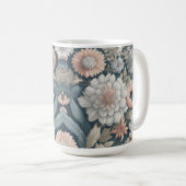 Boho Blume Design 15 oz Classic Tasse (VorderseiteRechts)