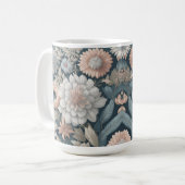 Boho Blume Design 15 oz Classic Tasse (Vorderseite Links)
