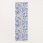 Boho Blume Doodles Reversible Yogamatte (Rückseite)