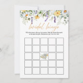 Boho Blume Dragonfly Brautparty Bingo DIGITAL Einladung (Vorderseite)