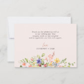 Boho Blume Dragonfly Danke Hochzeit (Rückseite)