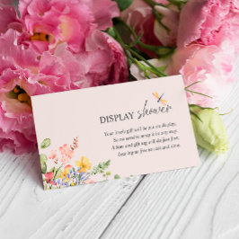 Boho Blume Dragonfly Display Dusche Begleitkarte