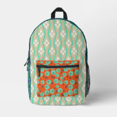 Boho-Blume drucken Rucksack schneiden (Vorderseite)