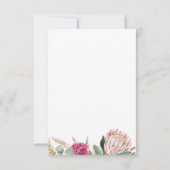 Boho Blume Dusche Danke, Card Dankeskarte (Rückseite)