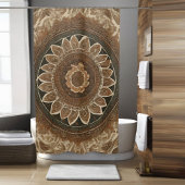 Boho Blume Duschvorhang Art 2