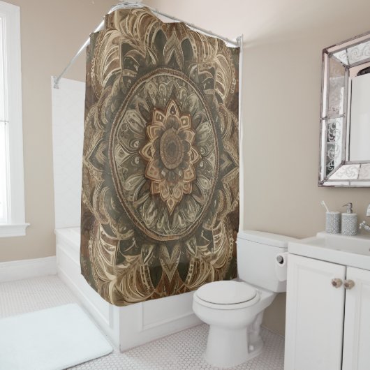 Boho Blume Duschvorhang Art 3 (Beispiel)