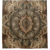 Boho Blume Duschvorhang Art 3 (Vorderseite)