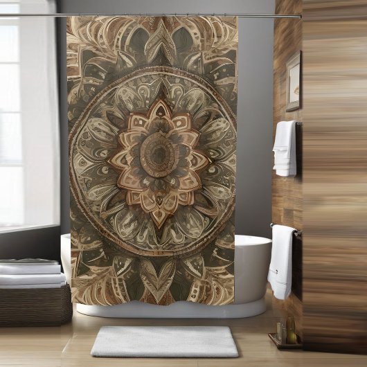 Boho Blume Duschvorhang Art 3