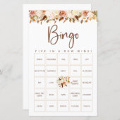 Boho Blume fallen | Bridal Bingo Game (Vorne/Hinten)