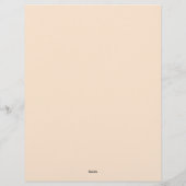 Boho Blume Feathers and Dreamcatcher Briefbogen (Rückseite)