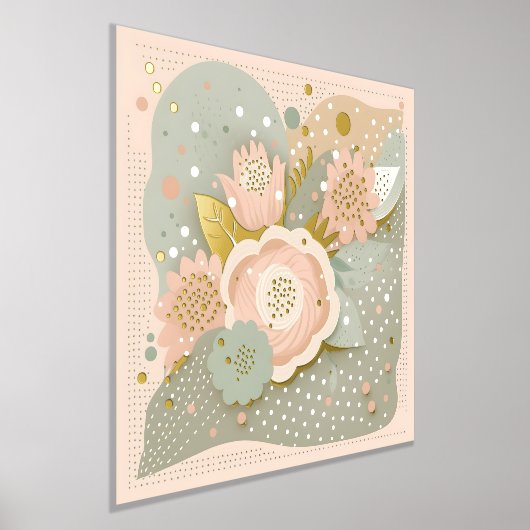 Boho Blume Foliendrucke (Ablage )