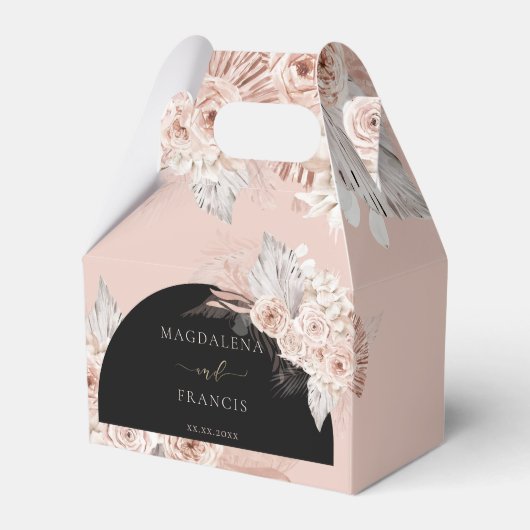 Boho Blume | GASTGESCHENK HOCHZEIT Geschenkschachtel (Vorderseite)