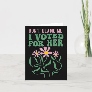 Boho Blume geben mir nicht die Schuld, dass ich fü Karte