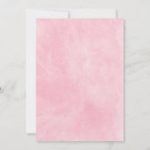 Boho Blume Geometrisches Brautparty Einladung (Rückseite)