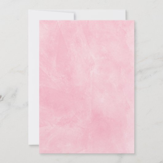 Boho Blume Geometrisches Brautparty Einladung (Rückseite)