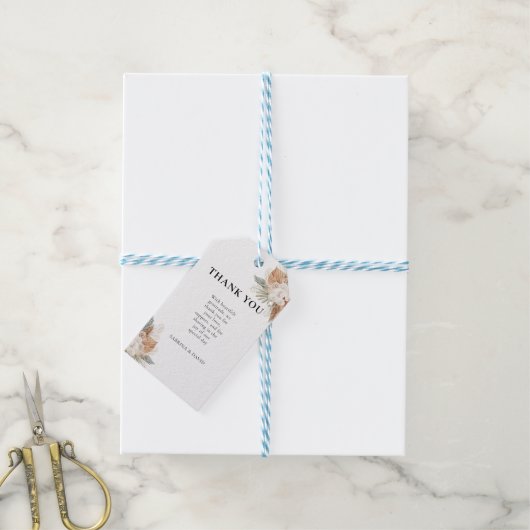 Boho Blume Geschenkanhänger (Mit Garn)