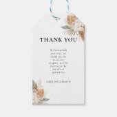 Boho Blume Geschenkanhänger (Vorderseite)