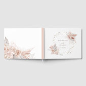 Boho Blume gestalten Hochzeitsgast Gästebuch (Voll)