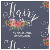 Boho Blume Haar von Stoff (Nahaufnahme)