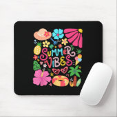 Boho Blume Hello Summer Vibes Funny Beach Life Me Mousepad (Mit Mouse)