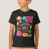 Boho Blume Hello Summer Vibes Funny Beach Life Me T-Shirt (Vorderseite)