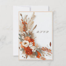 Boho Blume Herbstfarben, Herbsthochzeit