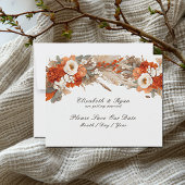 Boho Blume Herbstfarben, Herbsthochzeit Save The Date