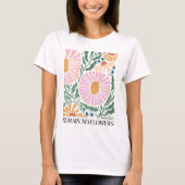 Boho Blume Kein Regen Keine Blume Angebot T-Shirt (Vorderseite)