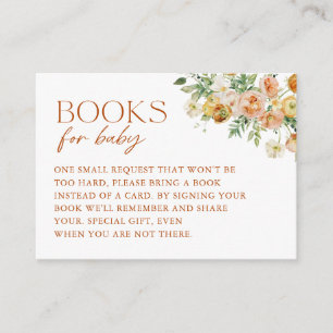 Boho Blume Kinderduschbücher für Baby Begleitkarte