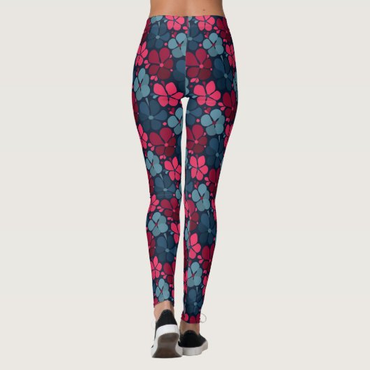 boho-Blume Leggings (Rückseite)