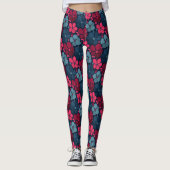 boho-Blume Leggings (Vorderseite)